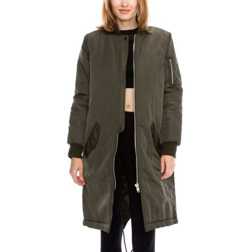 LONG LINE BOMBER JACKET